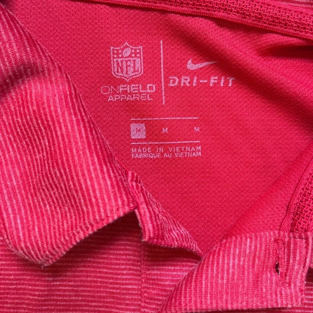Nike‎ Polo Shirt Mens Red San Francisco 49ers NFL Dri-Fit Athletic SIZE M - Picture 5 of 7